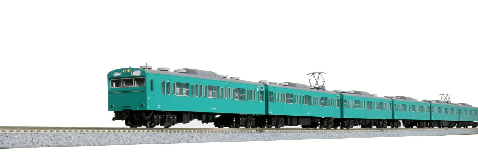 103系＜エメラルドグリーン＞中間車3両セット 【10-1744E】 (鉄道模型 Nゲージ)...