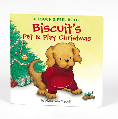 Join Biscuit and his pals as they romp through the holidays in this Christmas board book. Young readers can pet a sleigh horse's fuzzy mane, feel the cozy warmth of a winter scarf, and stroke Santa's fluffy white beard. Full color.