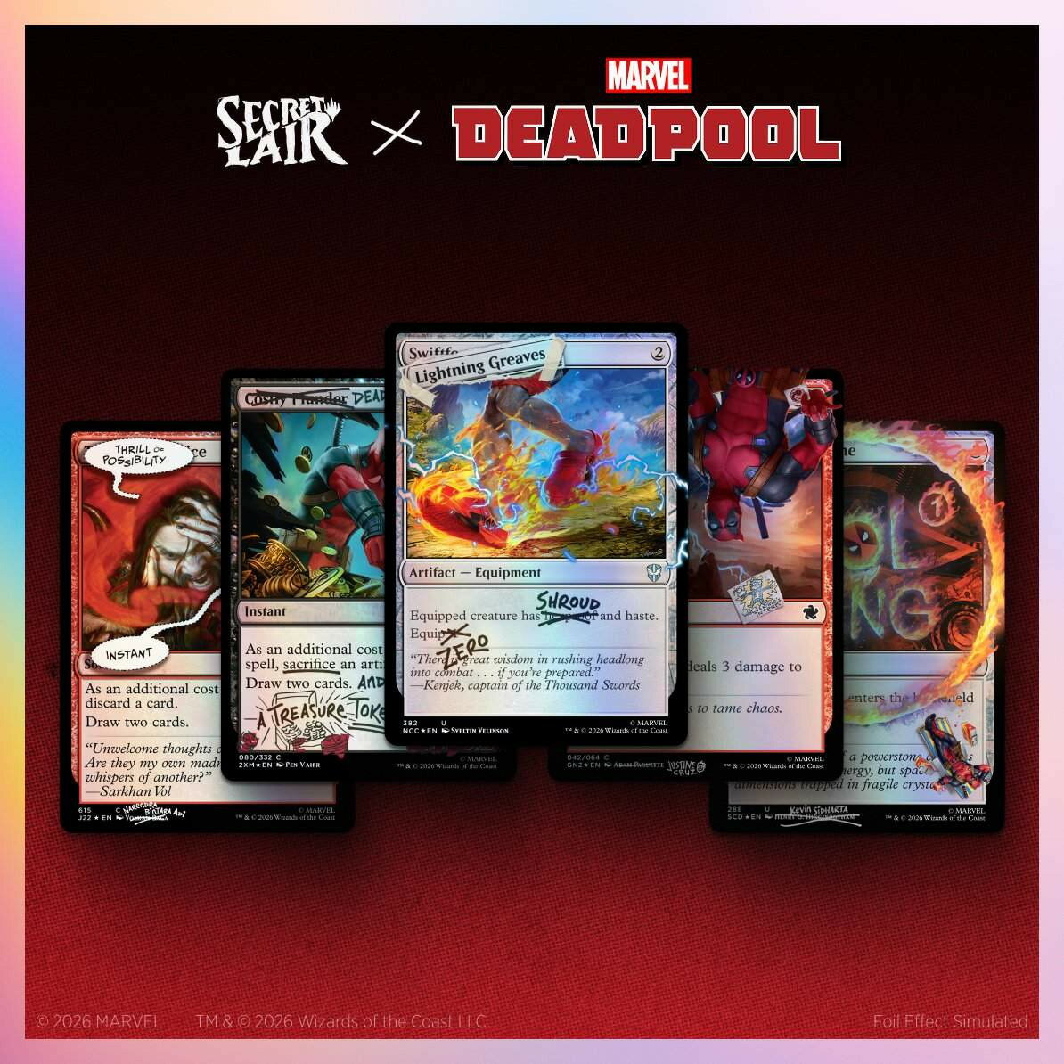 マジック：ザ・ギャザリング Secret Lair Secret Lair x Marvel's Deadpool: I Fixed It （You're Welcome） Foil Edition【クレジットカード決済限定】