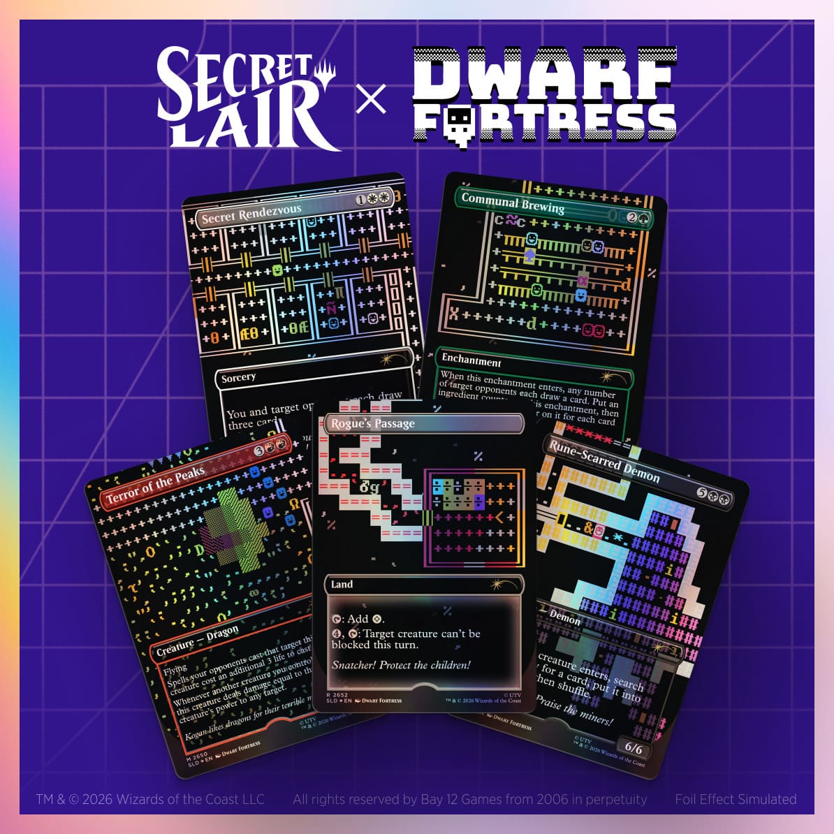 マジック：ザ・ギャザリング Secret Lair Back to School Superdrop Secret Lair x Dwarf Fortress: Create New World Foil Edition【クレジットカード決済限定】