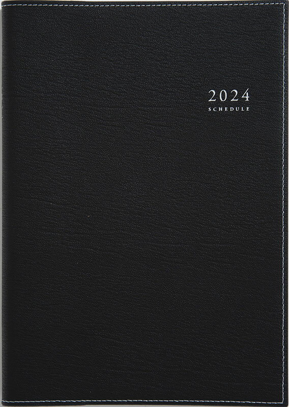 2024年　手帳　1月始まり　No.473　デスクダイアリー セッテ(R)　　[黒]高橋書店　　　ウィークリー （ダイアリー）のサムネイル