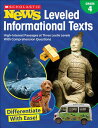 Scholastic News Leveled Informational Texts: Grade 4: High-Interest Passages Written in Three Levels SCHLSTC NWS LVLD INFORM GR-4 Scholastic Teacher Resources