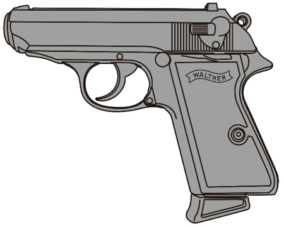 ワルサーPPK/S WディープブラックABS【完成品】 (トイガン モデルガン)