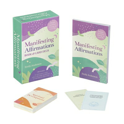 Manifesting Affirmations Book & Card Deck: Create Positive Change in Your Life. Includes 50 Affirmat