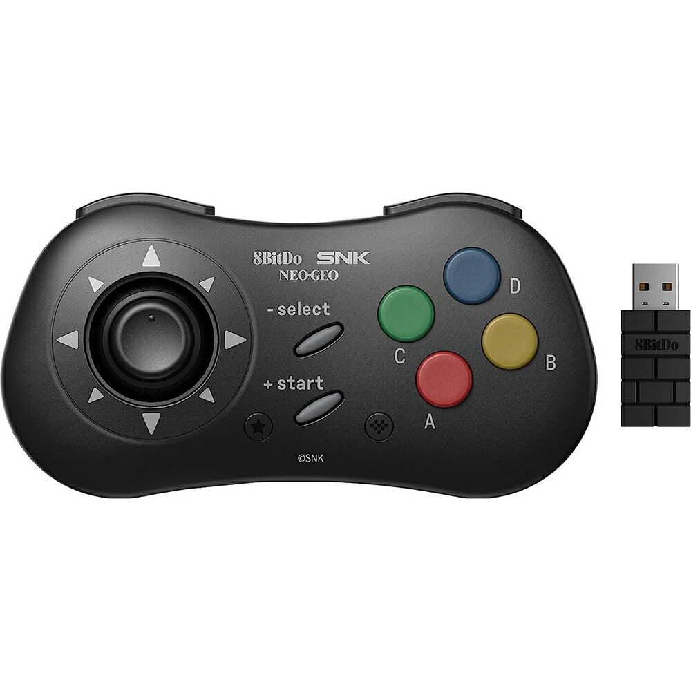 【ネオジオミニ/Android(9.0以上)/PC対応】8BitDo NEOGEO Wireless Controller Black