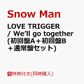 2024年2月14日(水)に 10枚目となるシングル「LOVE TRIGGER / We’ll go together」の発売が決定！

記念すべき10枚目のシングルはメンバー主演ドラマ主題歌による両A面シングル。
「LOVE TRIGGER」はメンバーの岩本照が主演を務めるテレビ朝日系オシドラサタデー『恋する警護24時』主題歌。
相手が“引き金”となりだんだん愛に溺れていく姿をグルーヴィーかつおしゃれなバンドサウンドに乗せて歌った一曲で、
今のSnow Manだからこそ表現できる大人の色気や雰囲気を最大限に引き出した楽曲。
そして「We’ll go together」はメンバーの渡辺翔太が主演を務める日本テレビ1月期シンドラ『先生さようなら』主題歌。
葛藤もありながら、前向きに進んでいく姿を表現した切なくも明るいミディアムチューンで、
「We’ll go together」＝「共に歩もう」というメッセージは、リスナーの家族・恋人・仲間だけでなく、
Snow Manとファン、そして9人の絆にも重ねられる、今届けたい楽曲となっている。

また、カップリングにはTBS系『それSnow Manにやらせて下さい』テーマソング「ココロヒトツ」とHOP要素が多分に組み込まれたエレクトロダンスチューンの新曲「NEXT」を収録。
グループの楽曲としては2nd シングル「KISSIN' MY LIPS」以来となる、全編英語歌詞。
「決して立ち止まることなく、"次"を目指して進んでいく」という強い意志を歌った楽曲になっている。