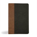 KJV Personal Size Giant Print Bible, Black/Brown Leathertouch KJV PERSONAL SIZE GP BIBLE BLA [ Holman Bible Publishers ]
