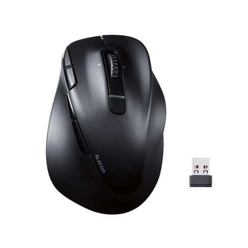マウス/EX-G PRO/右手専用/Lサイズ/Bluetooth/無線2.4GHz/8ボタン/高速スクロール/チルトホイール/抗菌/静音/充電式/ブラック