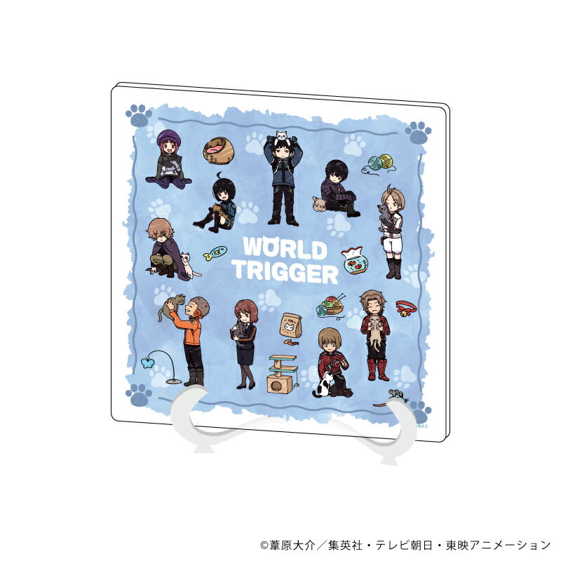 アクリルアートボード「ワールドトリガー」15/散りばめデザイン 猫ver.第2弾(グラフアートイラスト)【グッズ】