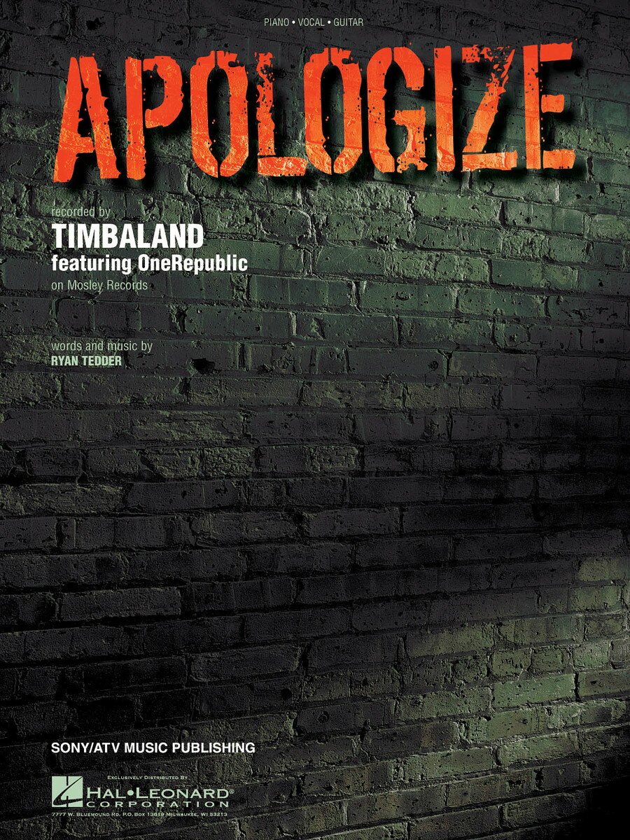 【輸入楽譜】ティンバランド: ティンバランド - Apologize