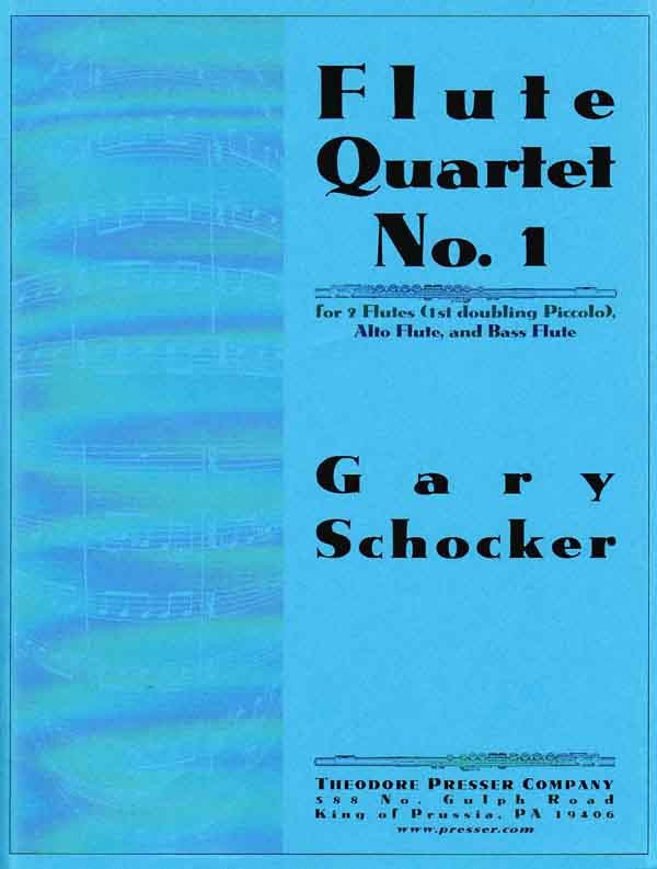 【輸入楽譜】ショッカー, Gary: フルート四重奏曲 第1番: スコアとパート譜セット