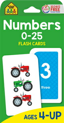 FLASH CARDS:NUMBERS 0-25 [ SCHOOL ZONE ]