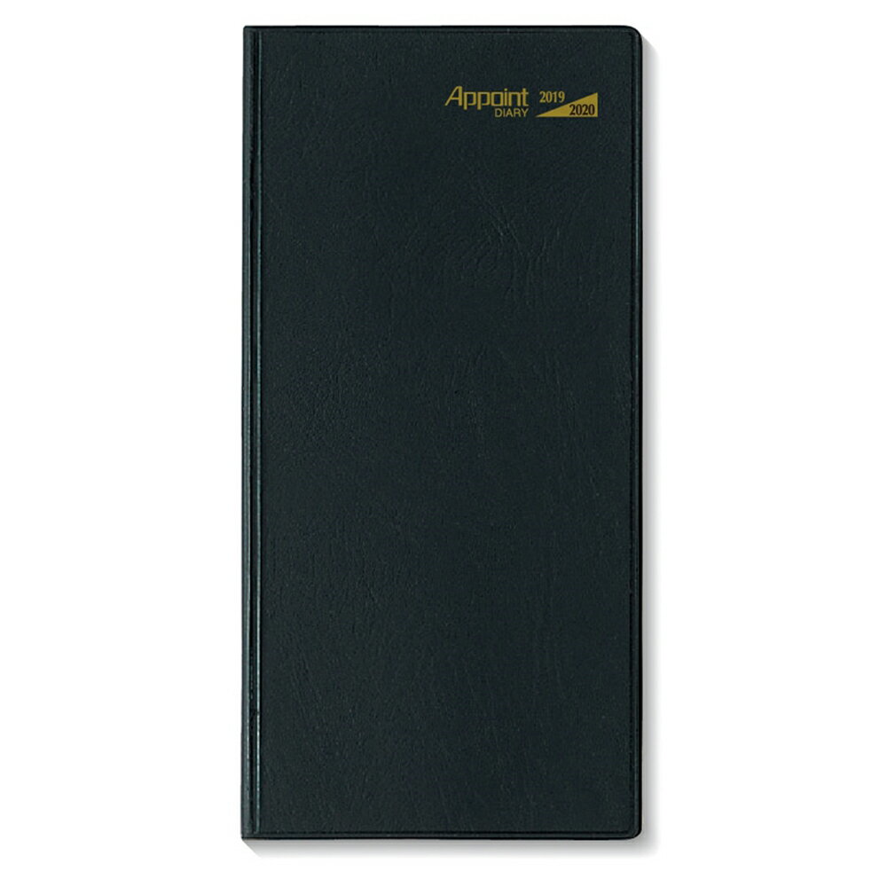 ダイゴー 手帳 ダイアリー 2019年 4月始まり アポイント マンスリー ホリゾンタル 薄型 黒 E1100