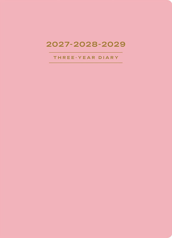 2027年 手帳 1月始まり No.481 3年卓上日誌 [ピンク]高橋書店 A5判