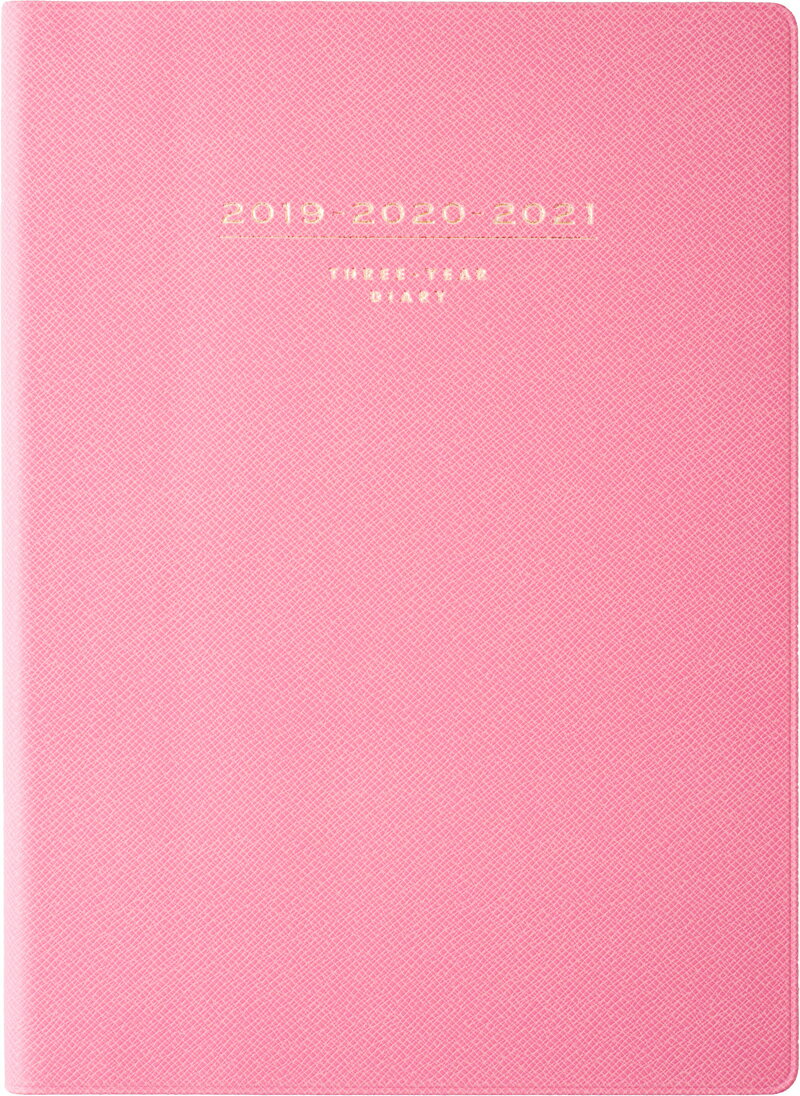 2019年版 1月始まり No.481 3年卓上日誌 ピンク