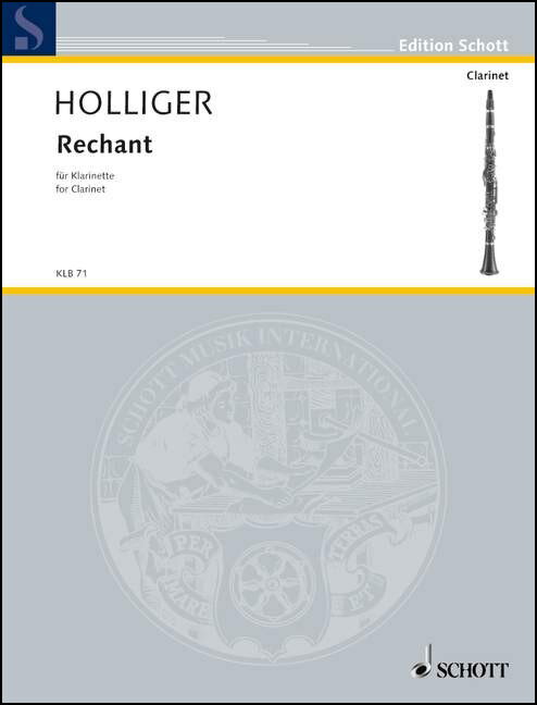 【輸入楽譜】ホリガー, Heinz: 独奏クラリネットのための「レシャント」