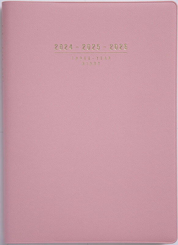 2024年　手帳　1月始まり　No.481　3年卓上日誌　　[ピンク]高橋書店 （連用ダイアリー）