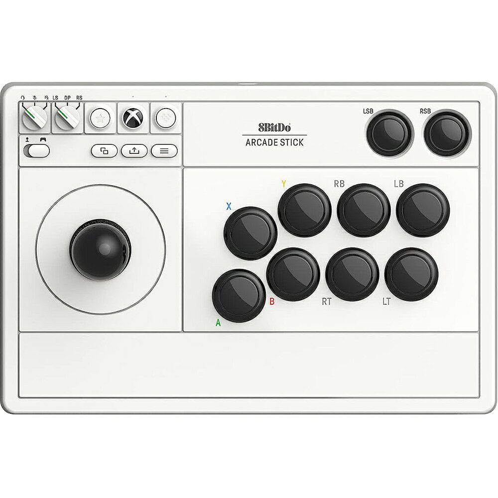 Xbox Series X ゲームグッズ 【Xbox Series X,S,One/PC対応】8BitDo Arcade Stick for Xbox White