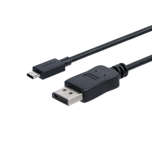 USB Type-C - DisplayPort変換アダプタケーブル 1.8m 4K/60Hz USB-C(オス) - ディスプレイポート(オス)