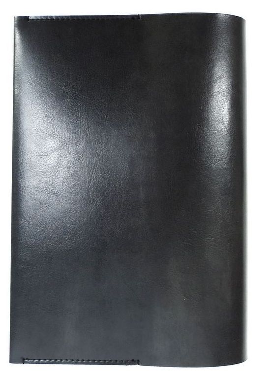 FLN イタリア産合皮 アジャストブックカバー四六判 BK