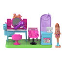 バービー(Barbie) ミニバービーランド ヘアサロン きせかえ人形・ハウス ままごと・ごっこ遊び マイクロドール 1体付 プレイセット 6歳から ピンク J...