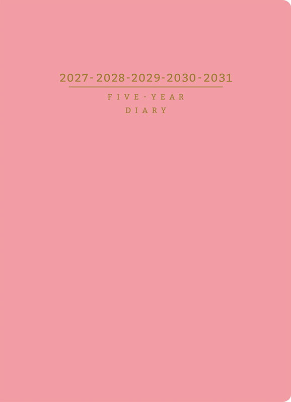 2027年 手帳 1月始まり No.483 5年卓上日誌 [ピンク]高橋書店 A5判