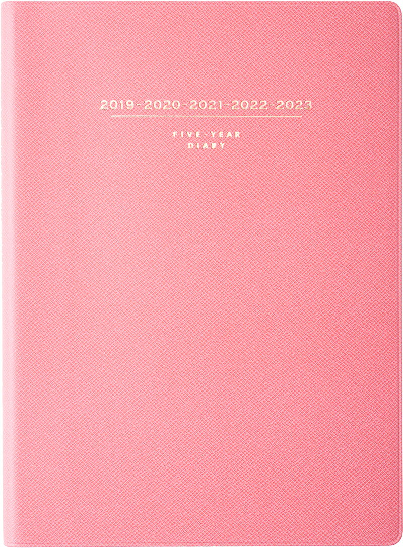 2019年版 1月始まり No.483 5年卓上日誌 ピンク