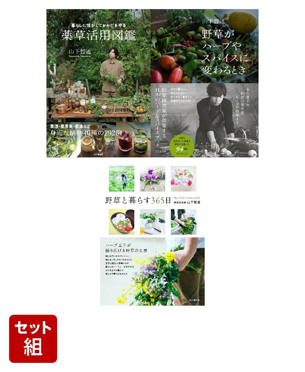 山下智道 野草本 全3冊セット ／山下智道 （山と溪谷社）