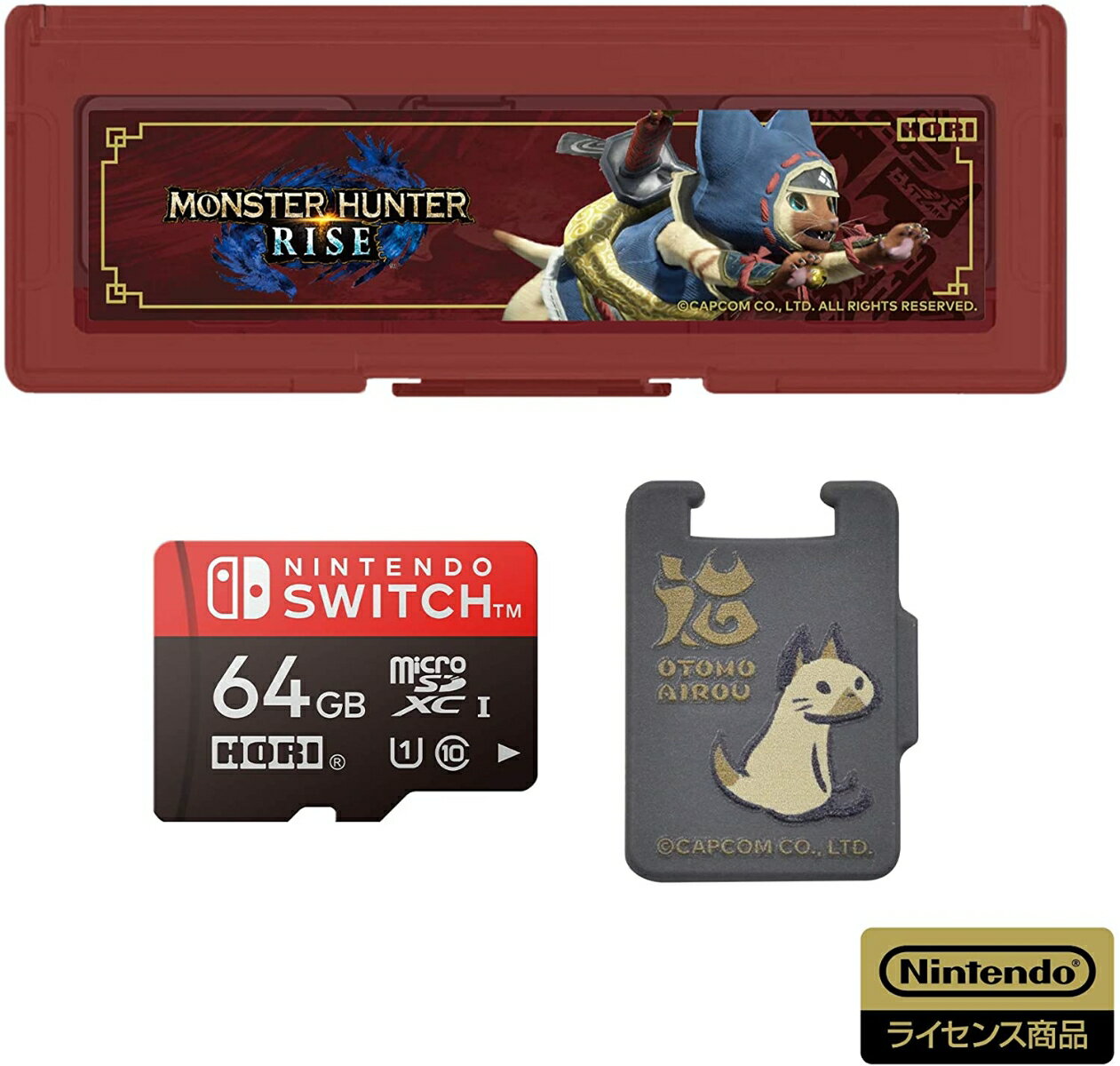 モンスターハンターライズ マイクロSDカード + カードケース6 for Nintendo Switch 64GB
