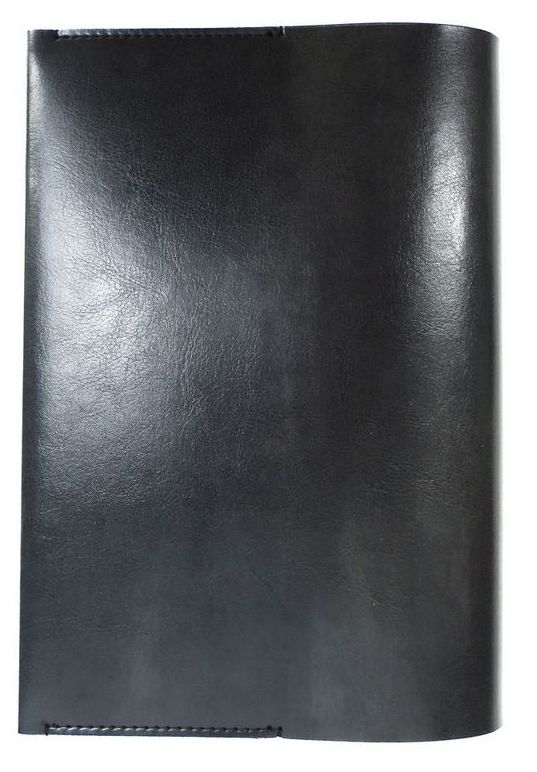 FLN イタリア産合皮 アジャストブックカバーA5 BK