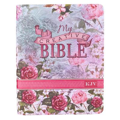 KJV Holy Bible, My Creative Bible, Faux Leather Flexcover - Ribbon Marker, King James Version, Pink KJV HOLY BIBLE MY CREATIVE BIB ー