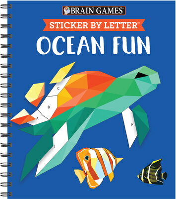 Brain Games - Sticker by Letter: Ocean Fun (Sticker Puzzles - Kids Activity Book) [With Sticker(s)]