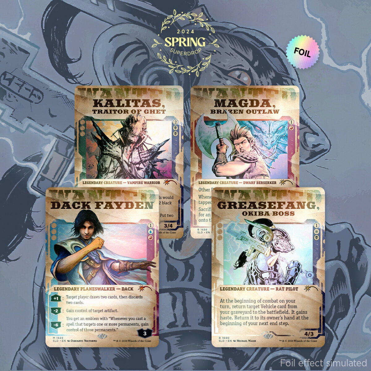 マジック：ザ・ギャザリング Secret Lair Spring Superdrop 2024 Showcase: Outlaws of Thunder Junction Foil Edition【クレジットカード決済限定】