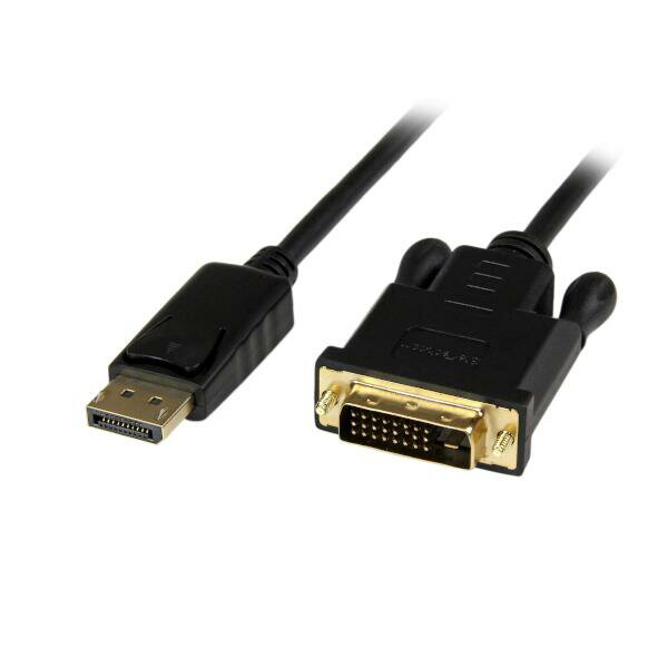 DisplayPort - DVI アクティブ変換ケーブル（1.8m）。DisplayPort対応ノートパソコンやデスクトップPCを直接DVIモニタやプロジェクタに接続します。別途アダプタやケーブルを使用せずに、新型のDisplayPort対応コンピュータと旧型のVGAモニタやプロジェクタを一緒に使える費用対効果に優れたソリューションです。

このDisplayPort - DVIアクティブアダプタは、マルチモード（DP++）とシングルモード両方のDisplayPort信号をサポートしており、あらゆるDisplayPort出力に対応、最大の互換性を確保します。パッシブアダプタとは異なり、本製品はマルチモードDP++信号の出力に対応していないATI Eyefinityなどのグラフィックスカードと併用可能です。

また、この変換ケーブルは、最大1920x1200のビデオ解像度に対応しており、ビデオ品質の低下を招くことなくDisplayPortビデオソースをDVIに変換します。

StarTech.comでは、本製品に3年間保証と無期限無料技術サポートを提供しています。

注意：このアダプタは、Apple Cinema Displayとは互換性がありません。