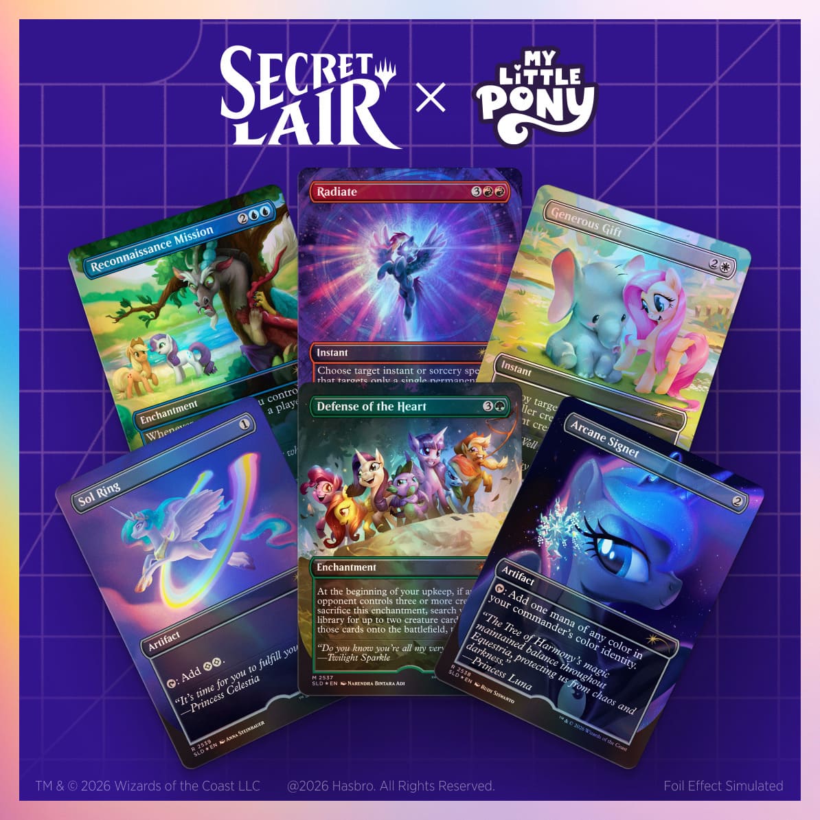 マジック：ザ・ギャザリング Secret Lair Back to School Superdrop Secret Lair x My Little Pony: Friendship is Magic Foil Edition【クレジットカード決済限定】