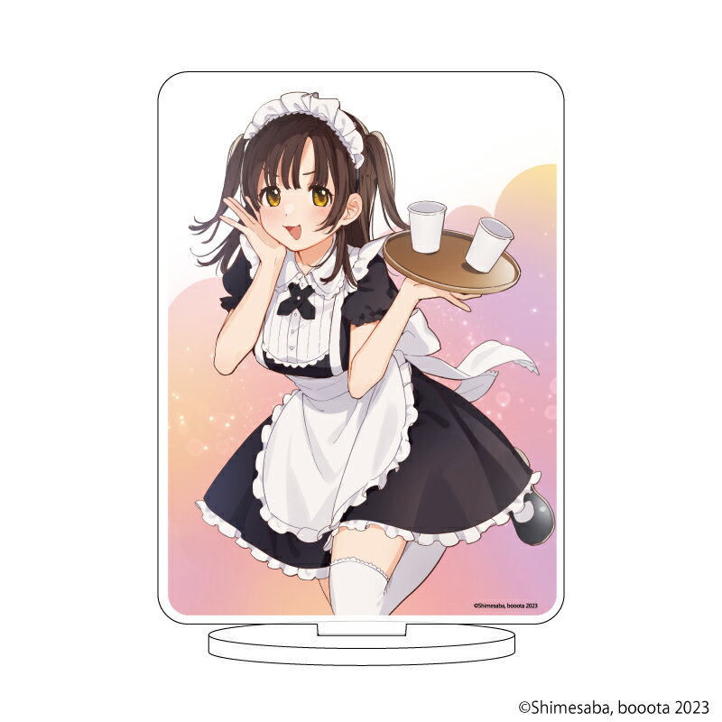 キャラアクリルフィギュア「ひげを剃る。そして女子高生を拾う。」01/荻原沙優(メイド服)(公式イラスト)【グッズ】