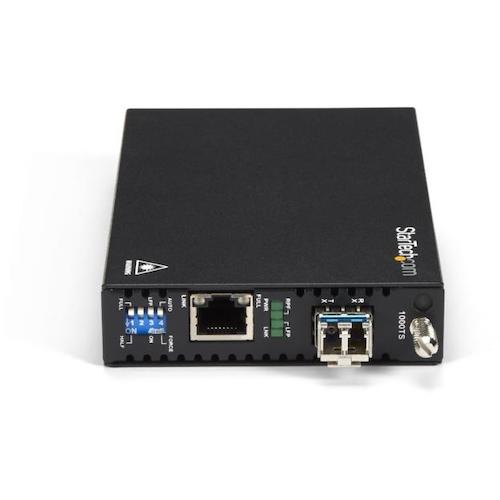 ギガビットイーサネット対応光メディアコンバータ RJ45 - 1000BASE-LX シングルモード LC 20km 2