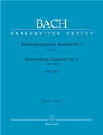 【輸入楽譜】バッハ, Johann Sebastian: ブランデンブルク協奏曲 第6番 変ロ長調 BWV 1051/新バッハ全集版