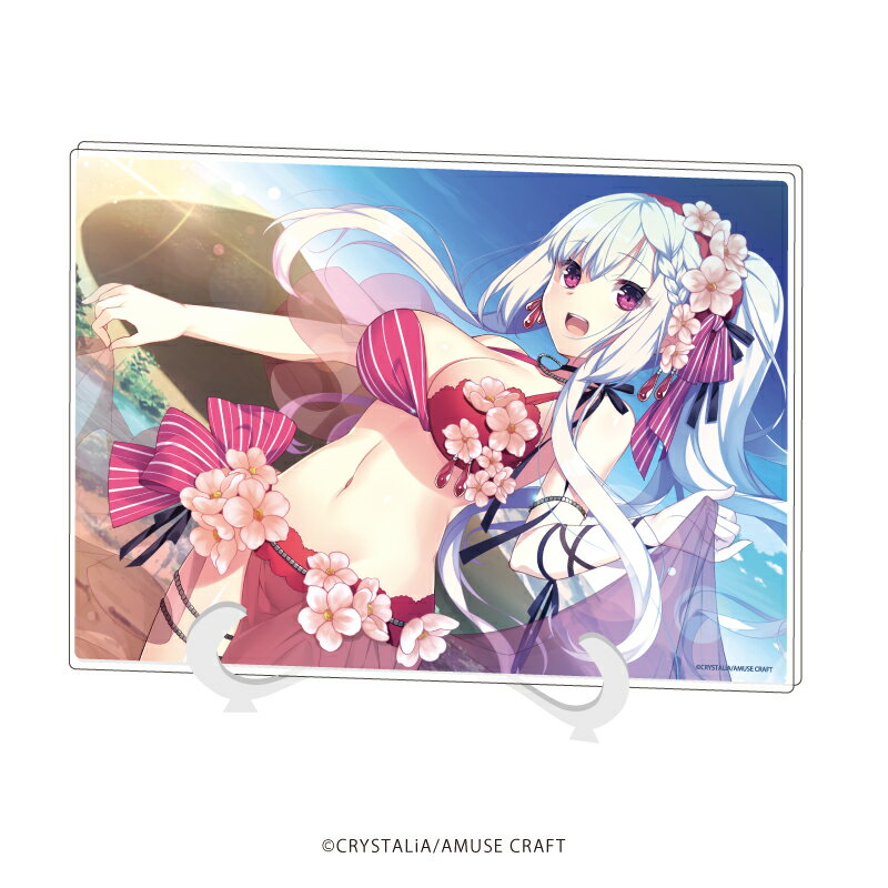 アクリルアートボード(A5サイズ)「白刃きらめく恋しらべ」01/風嶺茉莉花(公式イラスト)【グッズ】