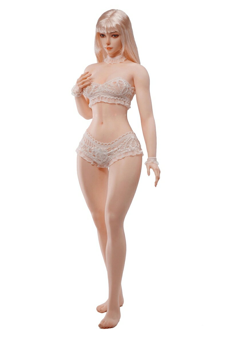 TBリーグ 1/6 スーパーフレキシブル 女性シームレスボディ スリムウエスト・カーヴィー ヘッド付／足一体型／ペールスキン 【TB-DF01H】 (フィギュア)