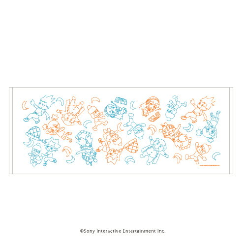 フェイスタオル「サルゲッチュ」01/ちりばめデザイン【グッズ】