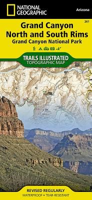 Grand Canyon, North and South Rims Map Grand Canyon National Park MAP-GRAND CANYON NORTH SOUTH （National Geographic Trails Illustrated Map） National Geographic Maps