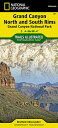 Grand Canyon, North and South Rims Map  MAP-GRAND CANYON NORTH & SOUTH （National Geographic Trails Illustrated Map） 