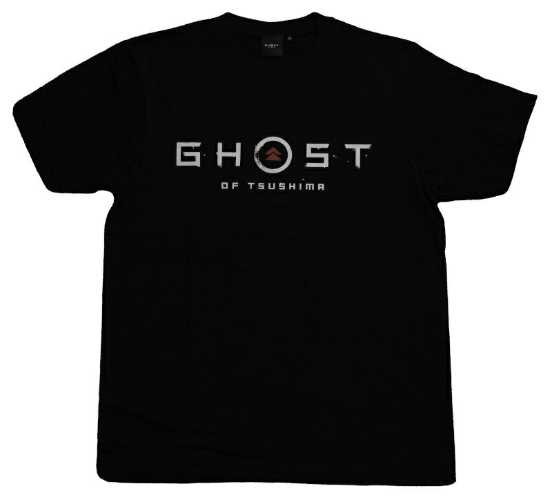 Ghost of Tsushima ロゴ＆家紋 Tシャツ （SAMURAIデザイン）ブラック - L