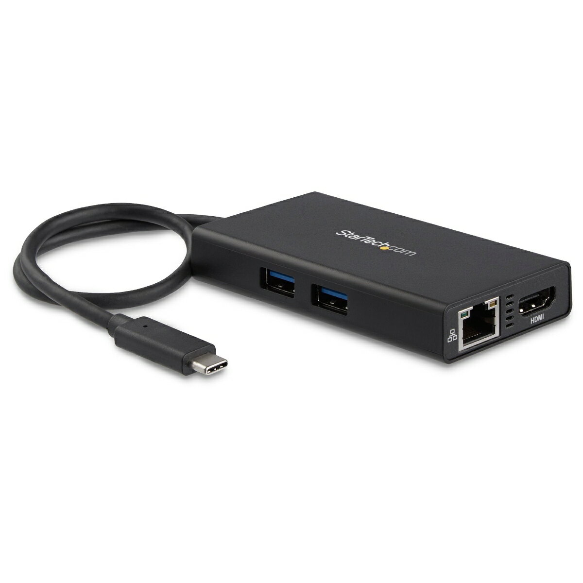 USB Type-C接続マルチアダプタ 4K HDMI対応 2x USB-Aポート 60W USB Power Delivery対応 ブラック