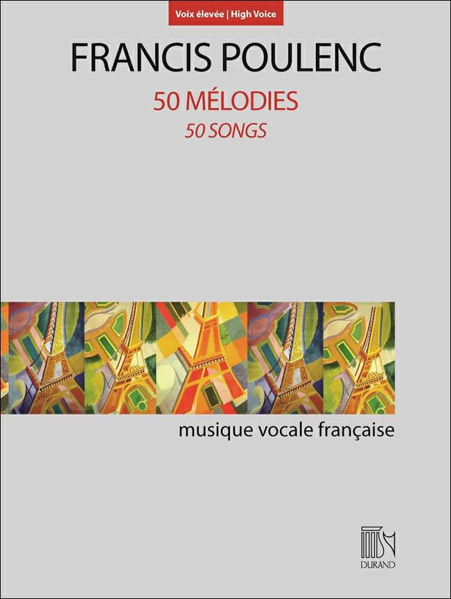 【輸入楽譜】プーランク, Francis: 50の歌曲(高声用)(英語・仏語)