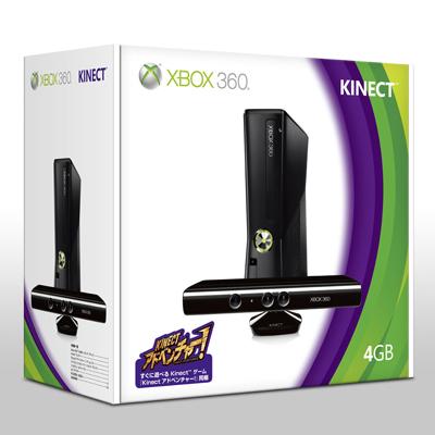 Xbox360 4GB + Kinect