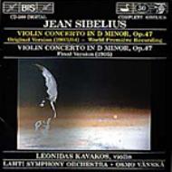 【輸入盤】ヴァイオリン協奏曲（1903／04年原典版と1905年現行版）　カヴァコス（vn）、ヴァンスカ＆ラハティ響