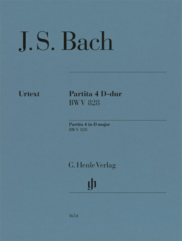 【輸入楽譜】バッハ, Johann Sebastian: パルティータ 第4番 ニ長調 BWV 828/原典版/Scheideler編/Youn運指