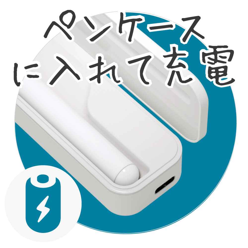 エアリアiPad専用 充電式 タッチペン バッテリーケース付き